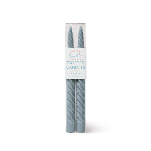 Twisted Tapers -Grey Blue
