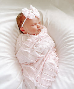 Awesome Swaddle Wrap & Headband Set -Perfect Pink