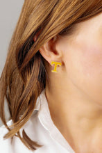 Load image into Gallery viewer, Tennessee Volunteers Enamel Stud Earrings in Orange
