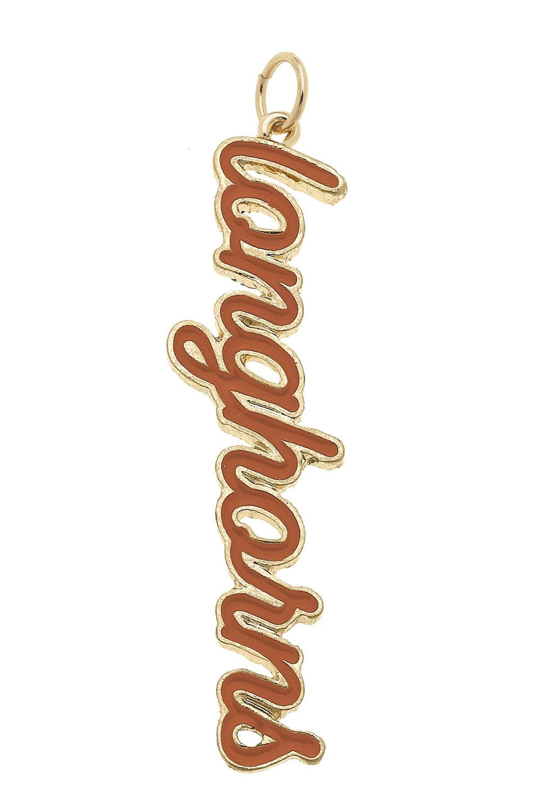 Longhorns Enamel Script Charm