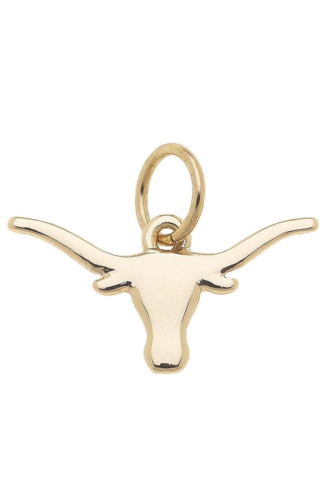 Longhorns Logo Charm in Shiny Gold