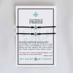 Together in Prayer Bracelets -Black
