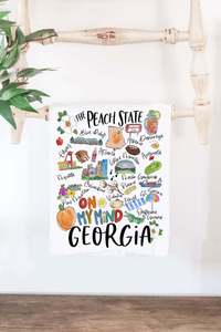 Happy Georgia Tea Towel