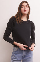 Load image into Gallery viewer, Z Supply Azalea LS Sweatshirt -Black
