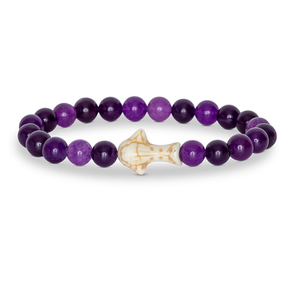 fahlo Whale Shark Quest Bracelet -Deep Purple