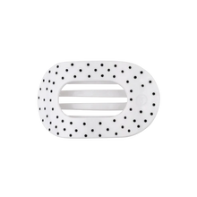 Load image into Gallery viewer, Teleties Flat Round Clip -White Polka Dot Party

