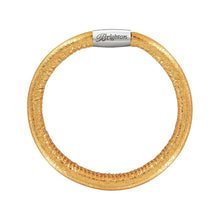 Load image into Gallery viewer, Brighton Woodstock Metallic Single Bracelet -Gold Small
