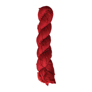 Recycled Silk Ribbon -Red