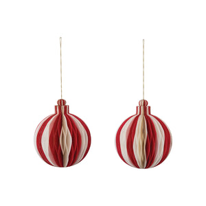 Merry Honeycomb Round Ornament
