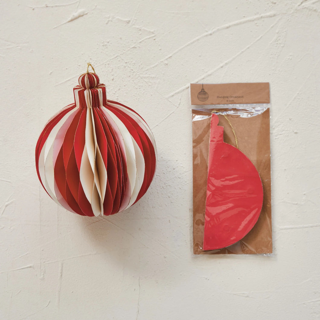 Merry Honeycomb Round Ornament