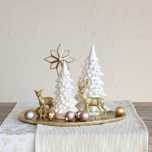 Stoneware LED Cut-out Trees