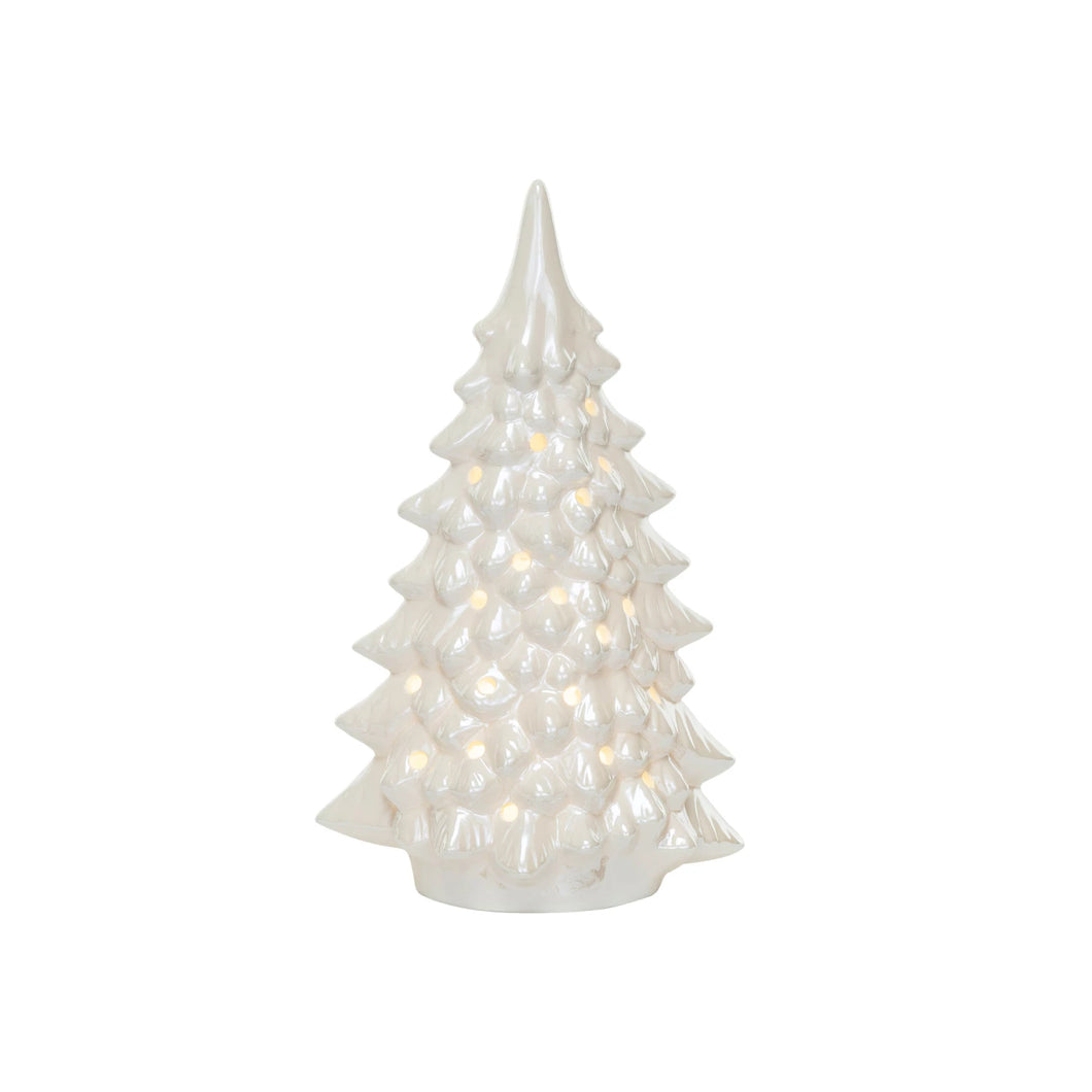 Stoneware LED Cut-out Trees