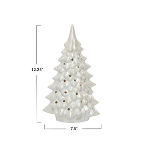 Stoneware LED Cut-out Trees