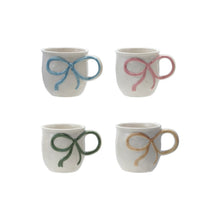 Load image into Gallery viewer, 18 oz. Stoneware Mug with Bow Handle, 4 Colors
