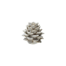 Load image into Gallery viewer, Stoneware Pinecone Shaped Taper Holder, Reactive Glaze, Cream Color
