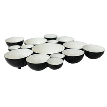 Load image into Gallery viewer, nora fleming black and white bubble bowl
