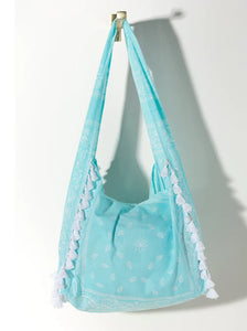 Jane Hobo Tote -Turquoise