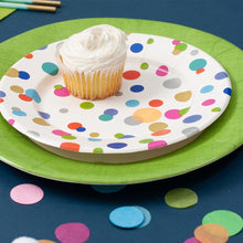 Load image into Gallery viewer, Paper Salad &amp; Dessert Plates -Confetti

