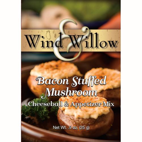 Wind & Willow Cheeseball -Bacon Stuffed Mushroom