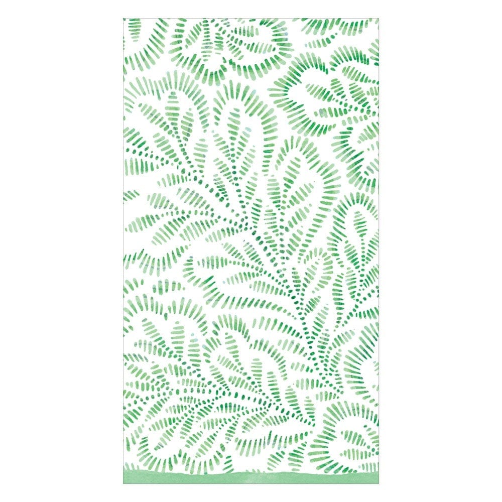 Guest Towel Napkins -Block Print Leaves