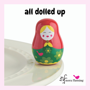 nora fleming mini -all dolled up (nesting doll)