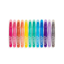 Load image into Gallery viewer, Rainbow Sparkle Metallic Gel Crayons
