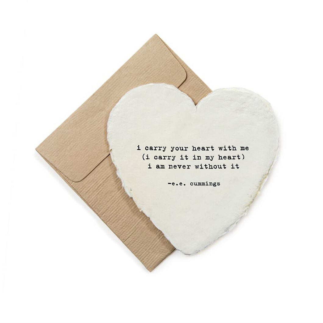 Deckled Heart Shaped Cards