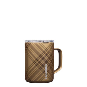 Corkcicle Coffee Mug -Golden Plaid