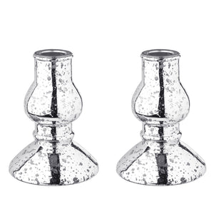 Mercury Glass Taper Candle Holders