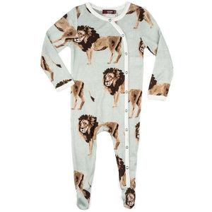 MilkBarn Footed Romper -Lion