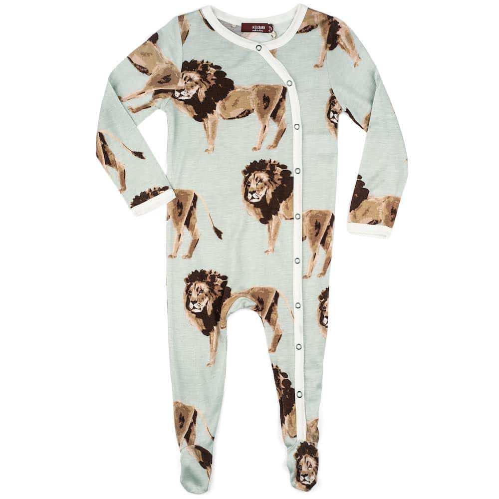 MilkBarn Footed Romper -Lion