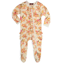 Load image into Gallery viewer, MilkBarn Ruffle Footed Romper -Vintage Floral

