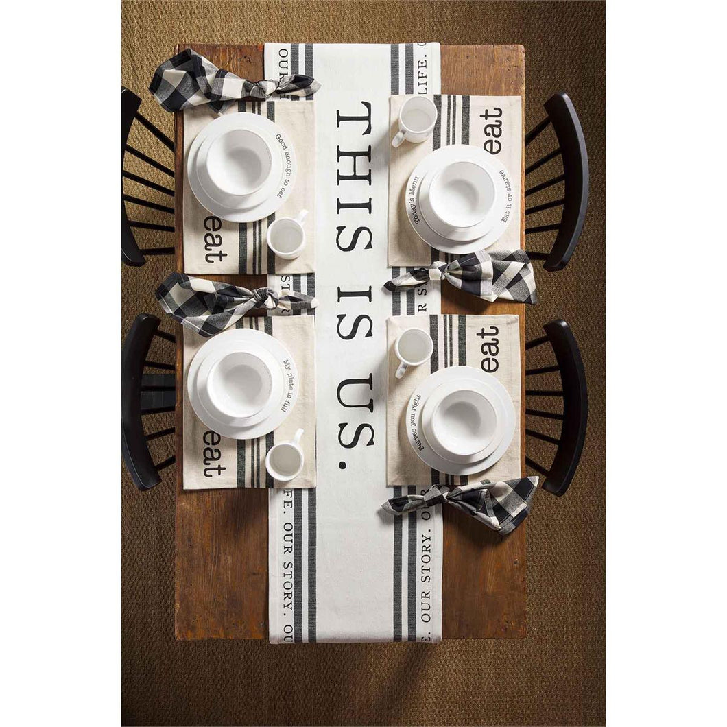 Table for 4 Placemats & Napkins Set