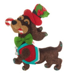 Tartan Tidings Dog Ornament