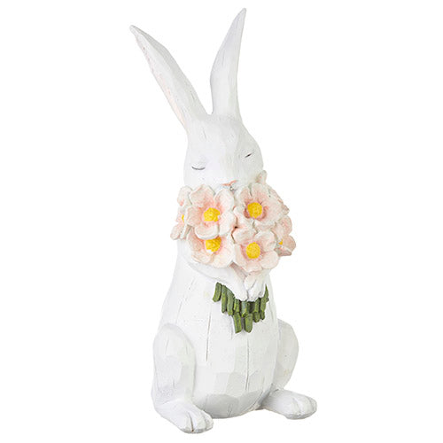 Bunny with Pink Flowers