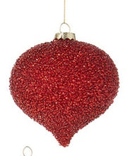 Load image into Gallery viewer, Making Spirits Bright Red Beaded Ornaments

