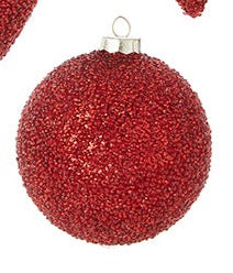 Making Spirits Bright Red Beaded Ornaments