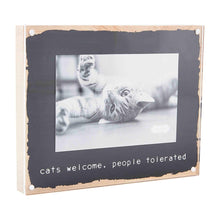 Load image into Gallery viewer, Hand Painted Wood Block Cat Frames
