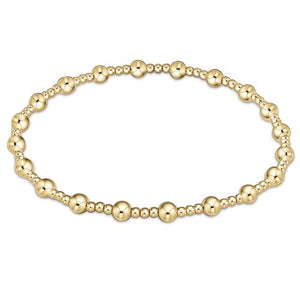 enewton Extends Classic Sincerity Pattern Bead Bracelet -4mm -Gold