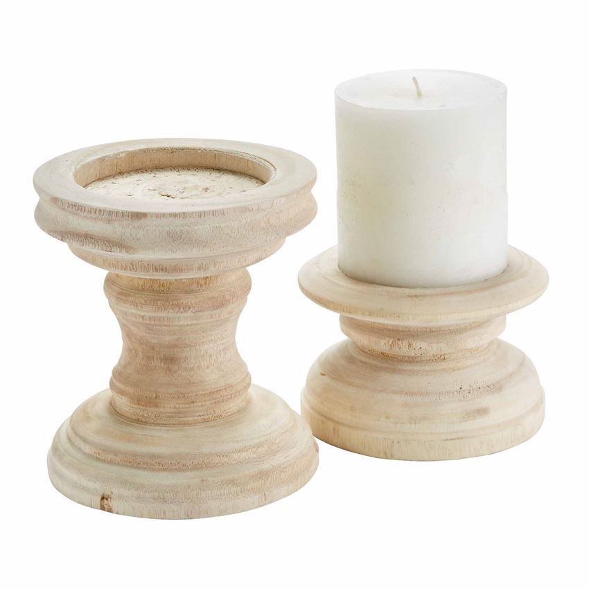 Chunky Wooden Candle Holders