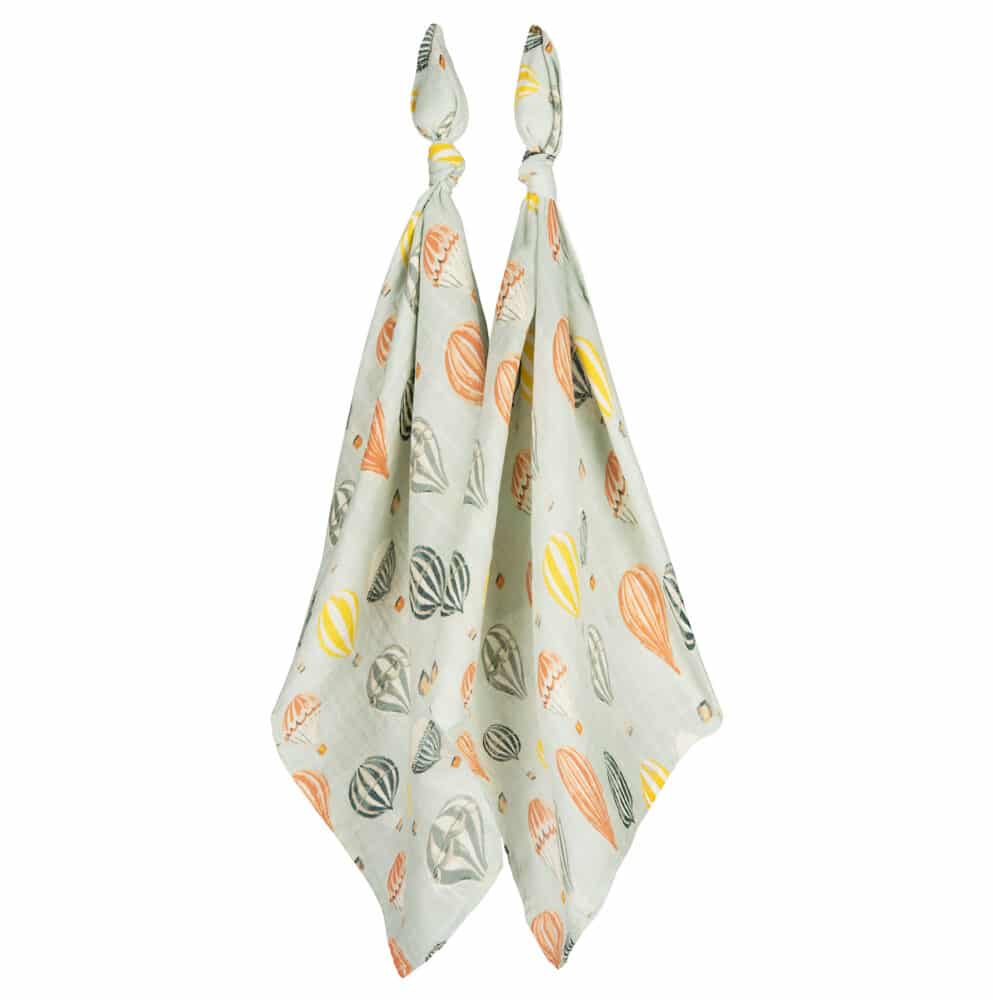 MilkBarn Burp Cloths -Vintage Balloons