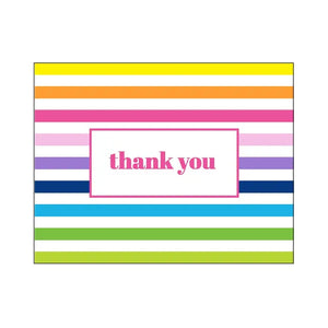 Thank You Rainbow Stripe Notecards