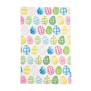 SK Tea Towel -Easter Plaid Eggs