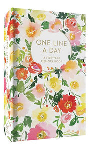 One Line a Day Memory Book -Floral