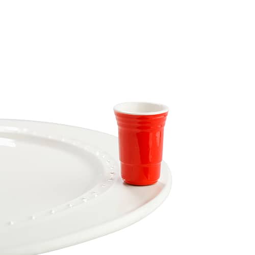 nora fleming mini -fill me up (red solo cup)