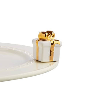 nora fleming mini -golden wishes (white gift)