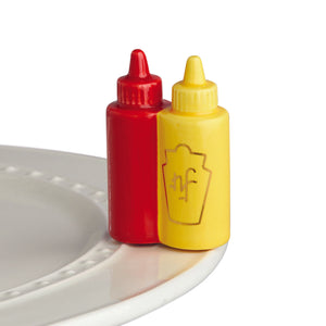 nora fleming mini -main squeeze (ketchup & mustard)