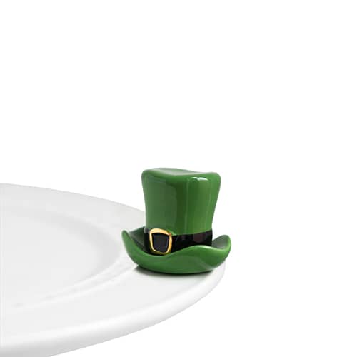 nora fleming mini -spot o' irish (st patty hat)