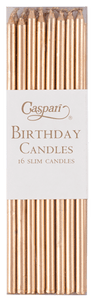 Birthday Candles -Slim Gold