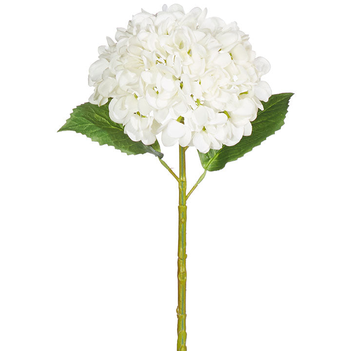 Real Touch White Hydrangea Stem